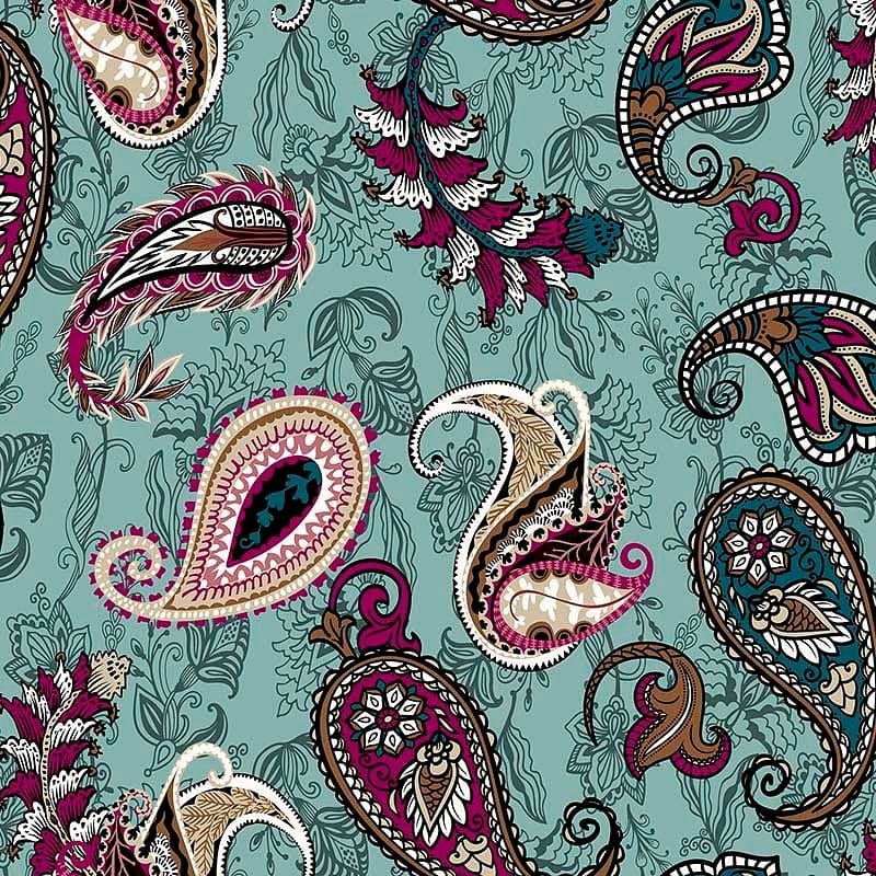Pattern design paisley fiori - Patterntag