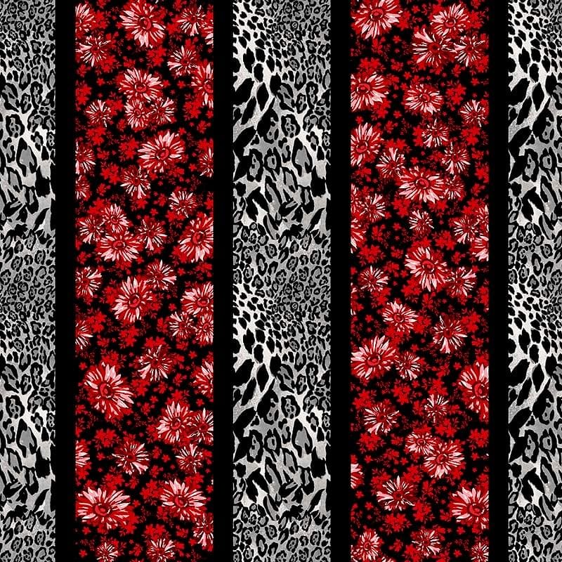 Pattern design animalier con fiori - Patterntag