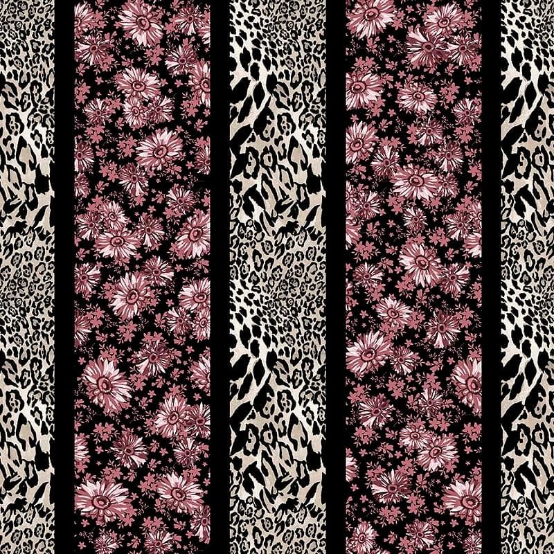 Pattern design animalier con fiori - Patterntag