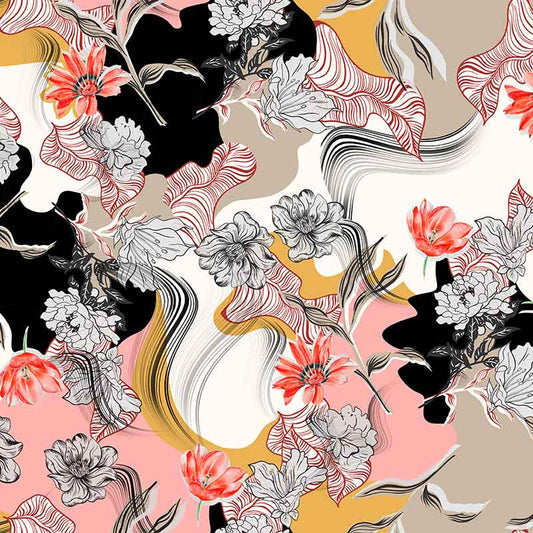 Surface Pattern design flowers modern