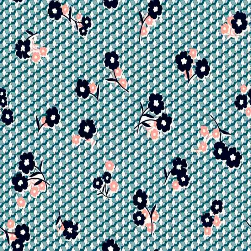 Pattern design geometric fiori - Patterntag