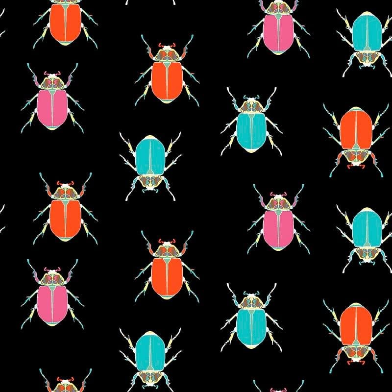 Pattern design conversational con mosche - Patterntag