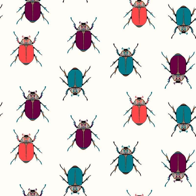 Pattern design conversational con mosche - Patterntag