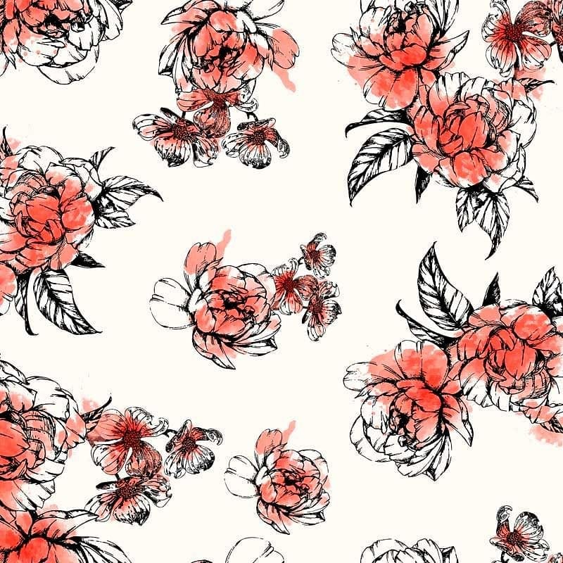 Pattern design flowers fiori astratto 21 - Patterntag