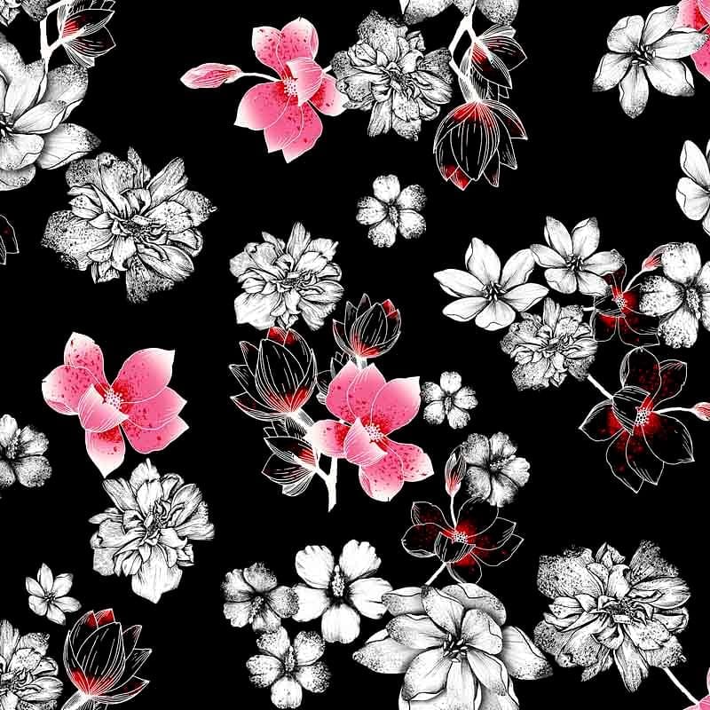 Pattern design flowers fiori elegante - Patterntag