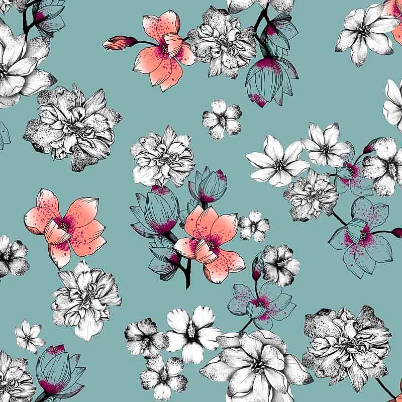 Pattern design flowers fiori elegante - Patterntag