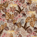 Pattern design tropical animali scimmia leopardo - Patterntag
