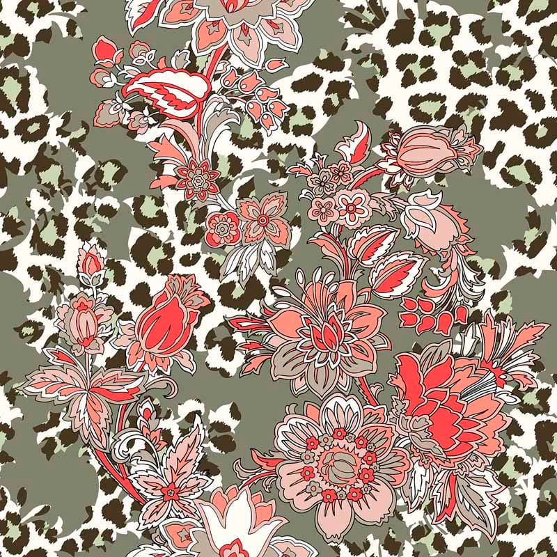 Pattern design ethnic fiori pop - Patterntag