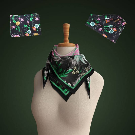 Foulard floreale raffinato