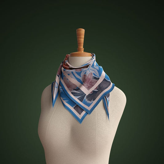 Foulard classico blu