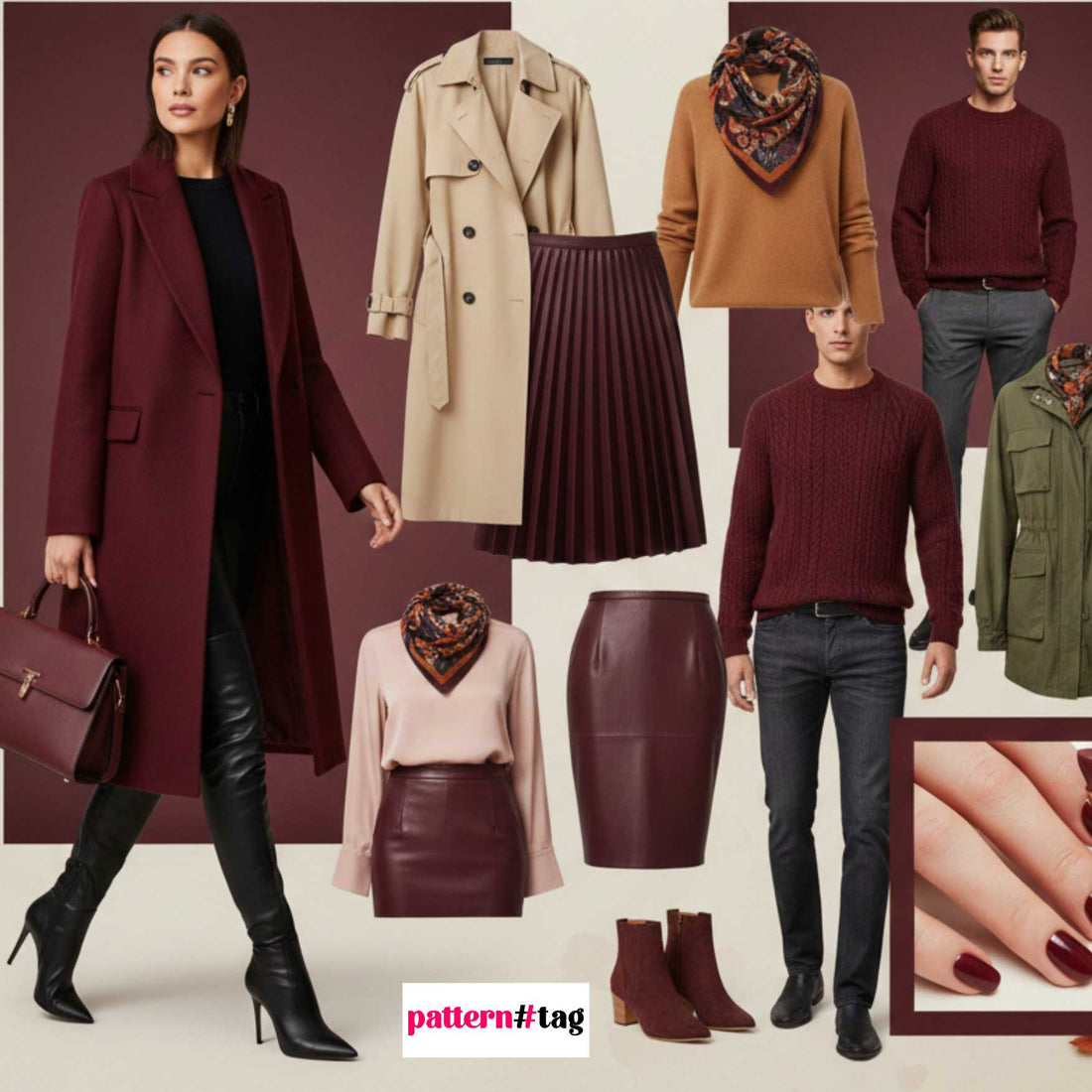 Come Indossare il Bordeaux: Idee di Stile per un Autunno Chic