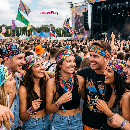 Foulard e bandane personalizzate per festival musicali: il gadget che trasforma ogni evento in un’esperienza unica