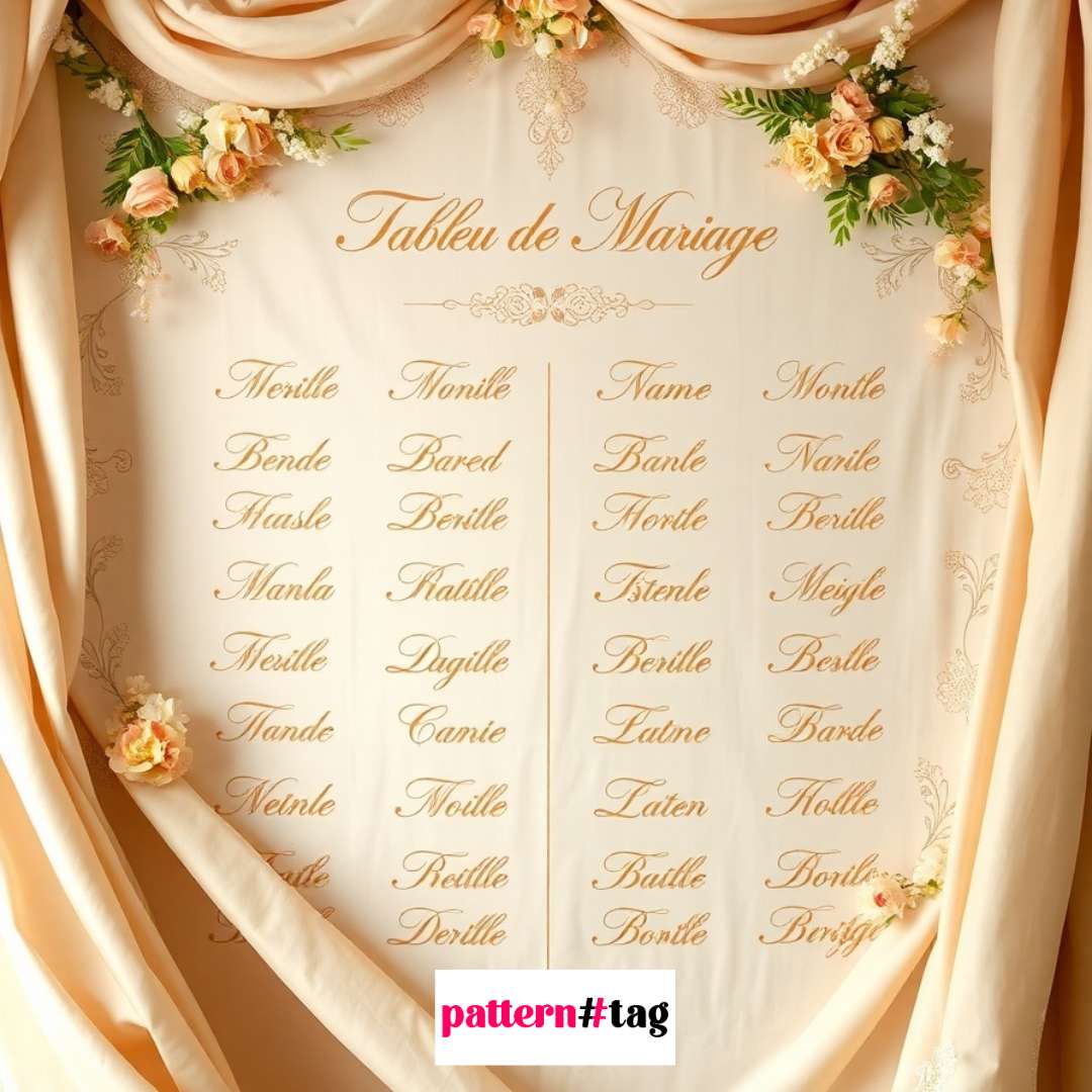 Tableau de Mariage su Tessuto: L’Idea Originale per un Matrimonio Unico