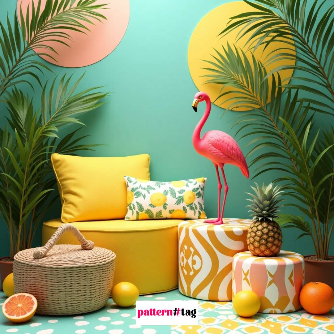 Tessuti tropicali, stampe agrumate e colori sorbetto: i trend dell’estate 2025 patterntag