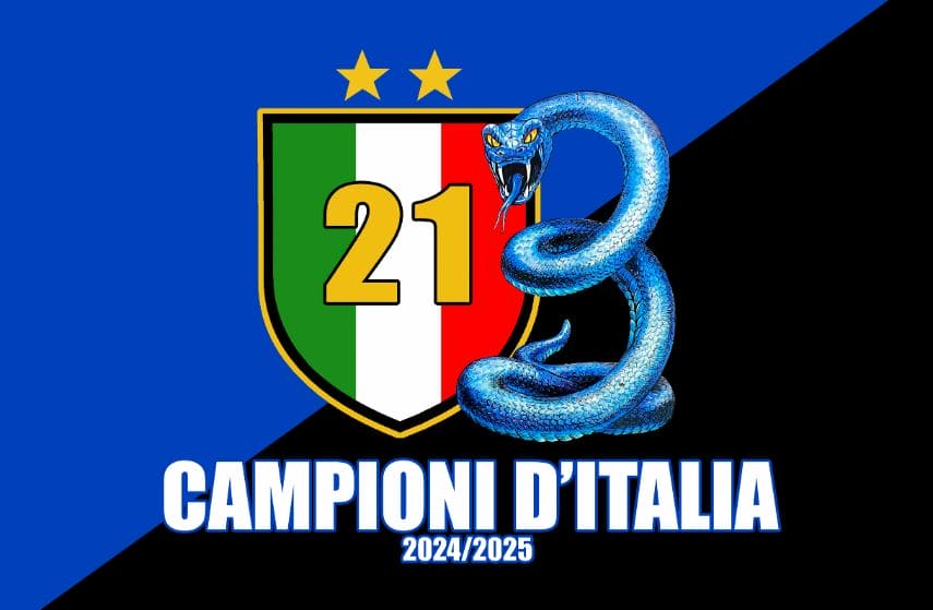 Striscione Inter Scudetto 2025 100x150