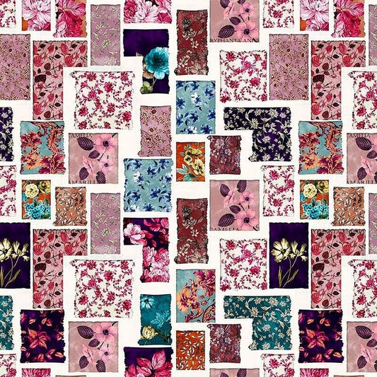 Pattern design flowers fiori rettangoli - Patterntag