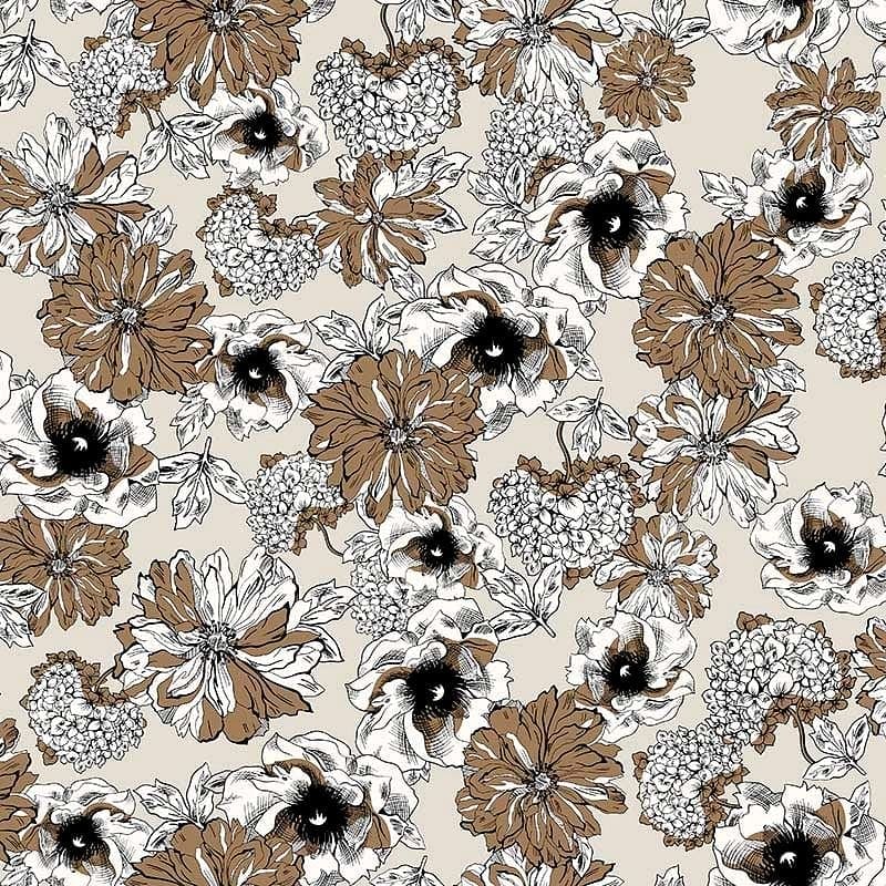 Pattern design flowers fiori astratto retrò 2 - Patterntag