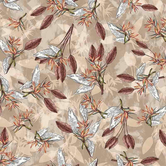 Stampa Pattern design tropical foglie