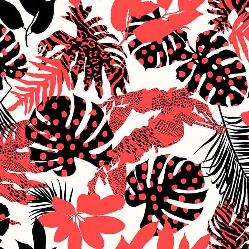 Pattern design tropical fiori moderno - Patterntag