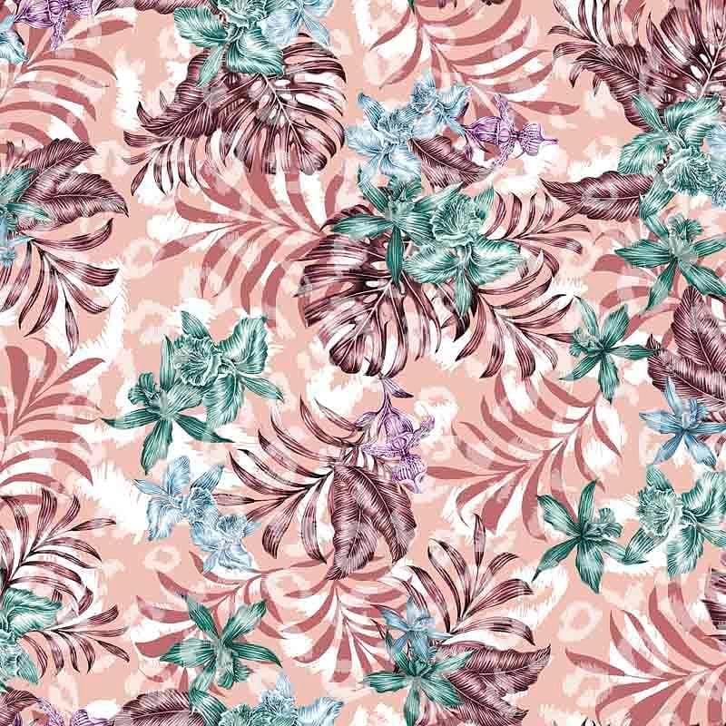 Pattern design tropical fiori moderno - Patterntag