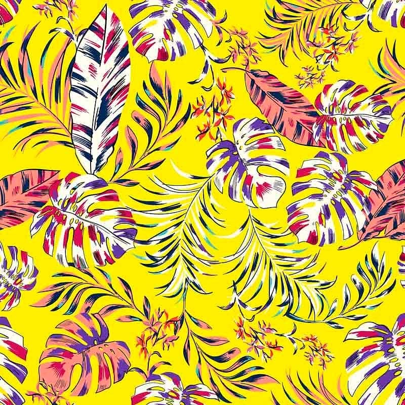 Pattern design tropical pop - Patterntag