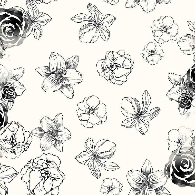 Pattern design flowers fiori raffinato - Patterntag