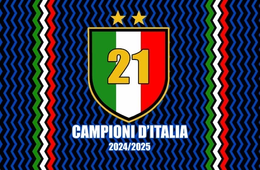 Plaid Coperta Inter Campioni d'Italia con Scudetto 140 x 160
