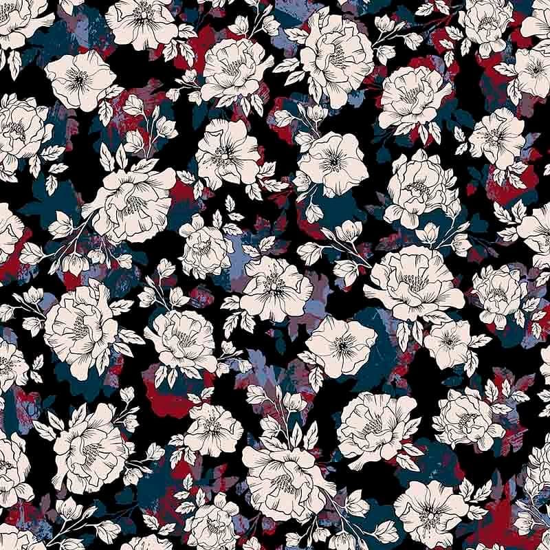 Pattern design flowers fiori raffinato - Patterntag