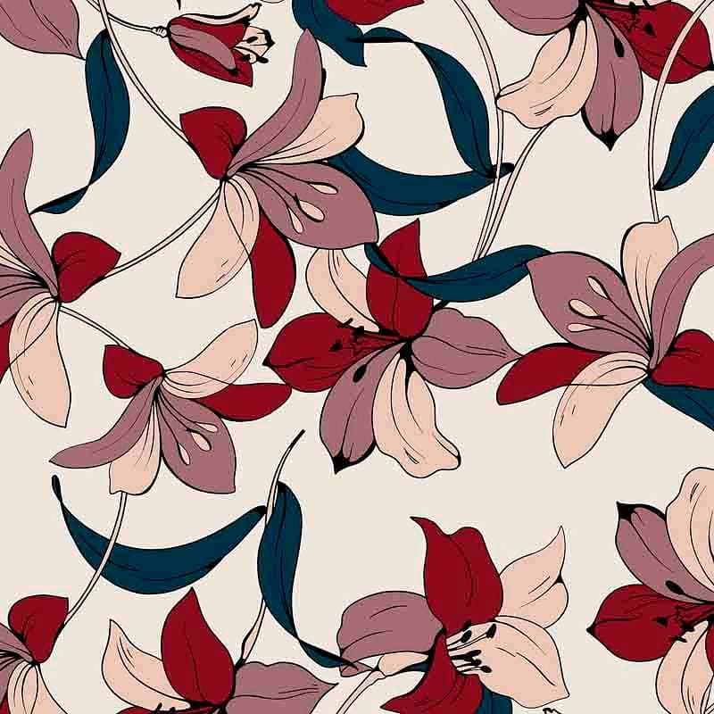 Pattern design flowers fiori raffinato - Patterntag