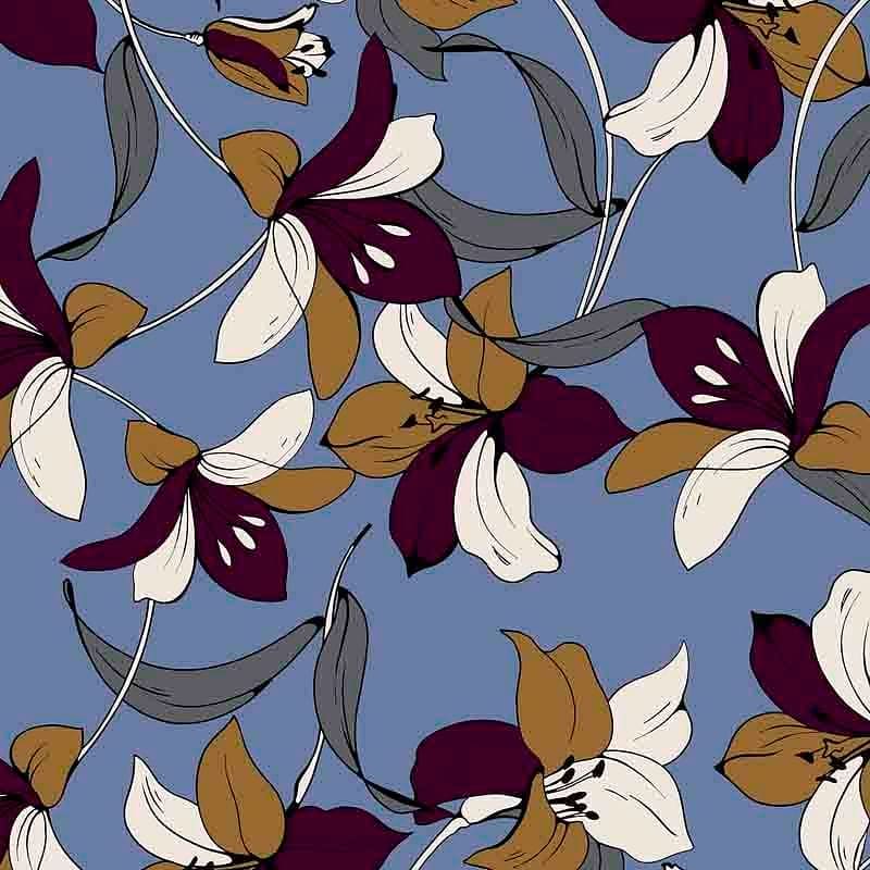 Pattern design flowers fiori raffinato - Patterntag