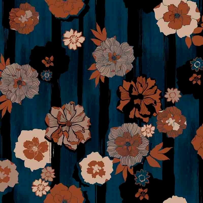 Stampa del Surface Pattern design flowers modern