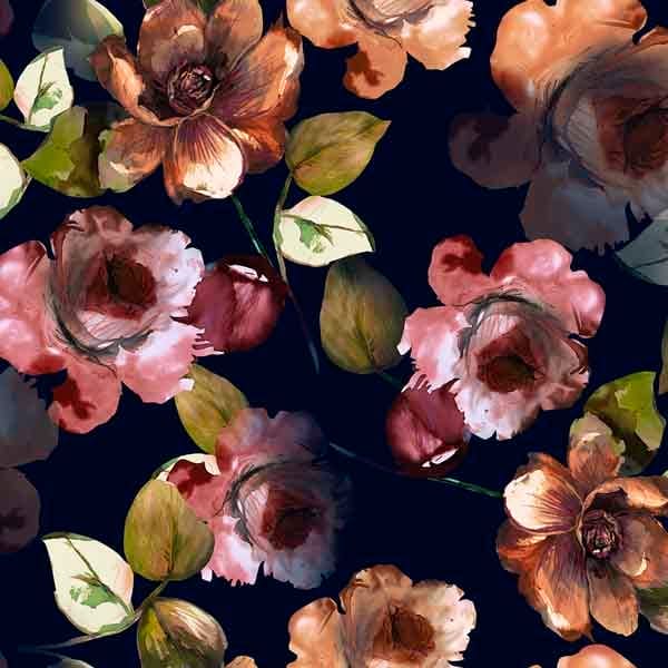 Stampa Surface Pattern design flowers elegant