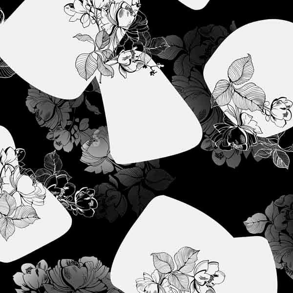 Stampa Surface Pattern design flowers futuristic