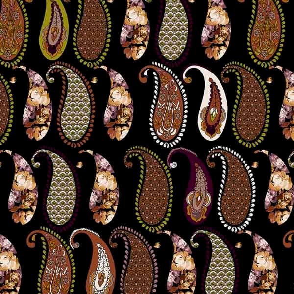 Stampa Surface Pattern design paisley artistico