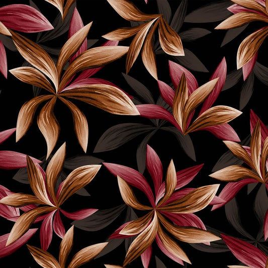 Stampa del Pattern design flowers modern