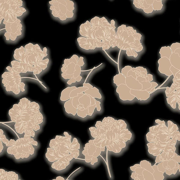 Pattern design flowers fluo