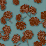 Stampa del Pattern design flowers fluo