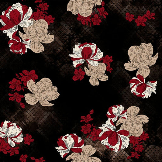 Pattern design flowers modern