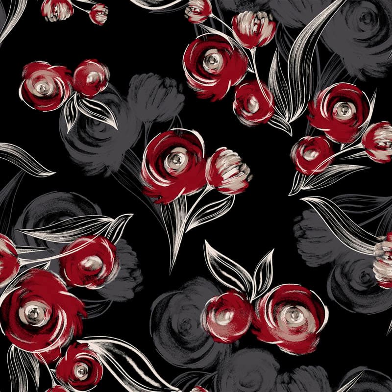 Stampa del Pattern design flowers raffinato