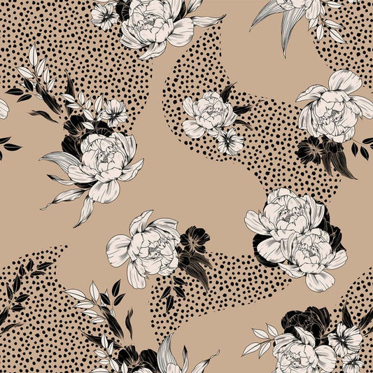 Stampa del Pattern design flowers moderno