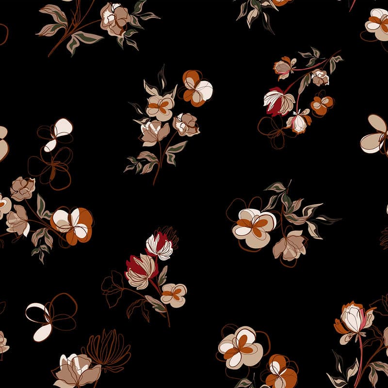 Stampa del Pattern design flowers moderno