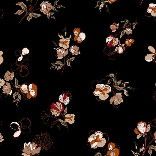 Stampa del Pattern design flowers moderno