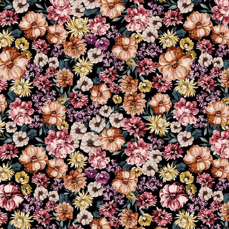 Stampa del Pattern design flowers pop