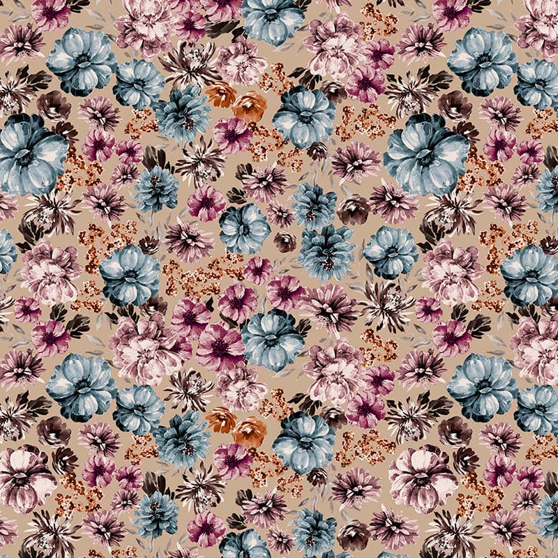 Stampa del Pattern design flowers pop