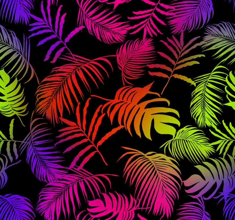 Pattern Estate Tropicale fluo