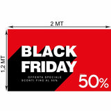 Striscione Black Friday Pop 50%