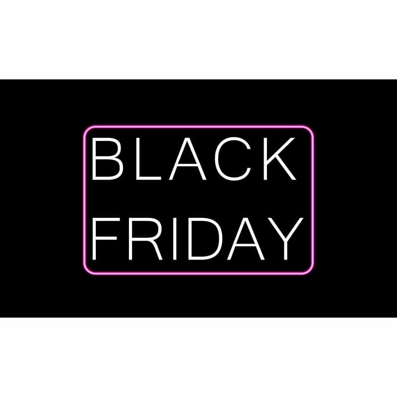 Striscione Black Friday Neon