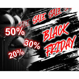 Striscione Black Friday palloncini neri