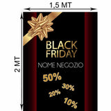 Striscione Black Friday Fiocco Dorato