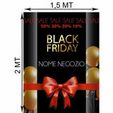 Striscione Black Friday Fiocco Rosso